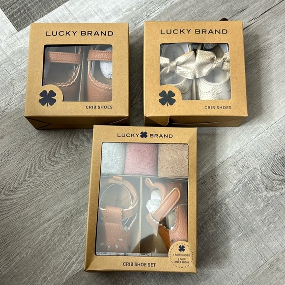 Lucky Brand Other - •NWT Lucky Brand Crib Baby shoes/Set different sizes colors